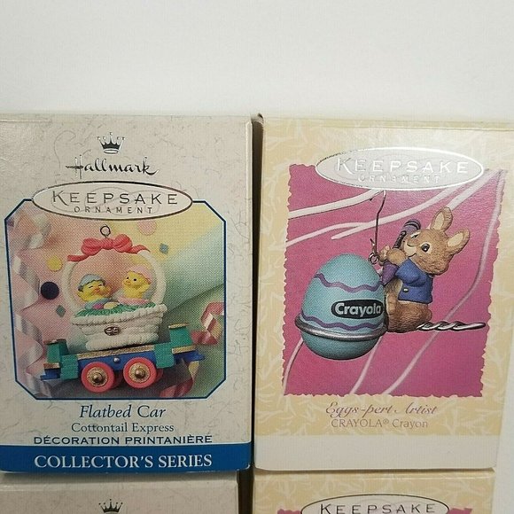 Hallmark Easter Ornaments Lot Of 17 within 14 Original Boxes Vintage - Picture 9 of 9